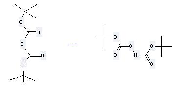 Carbonic acid,[[(1,1-dimethylethoxy)carbonyl]azanyl] 1,1-dimethylethyl ester can be prepared by di(tert-butyl) carbonate at the temperature of 0 °C